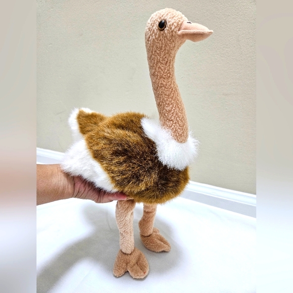 TY Beanie Buddy Stretch The Ostrich Plush Stuffed Animal Bird Retired 1998 Vtg. - Picture 3 of 15
